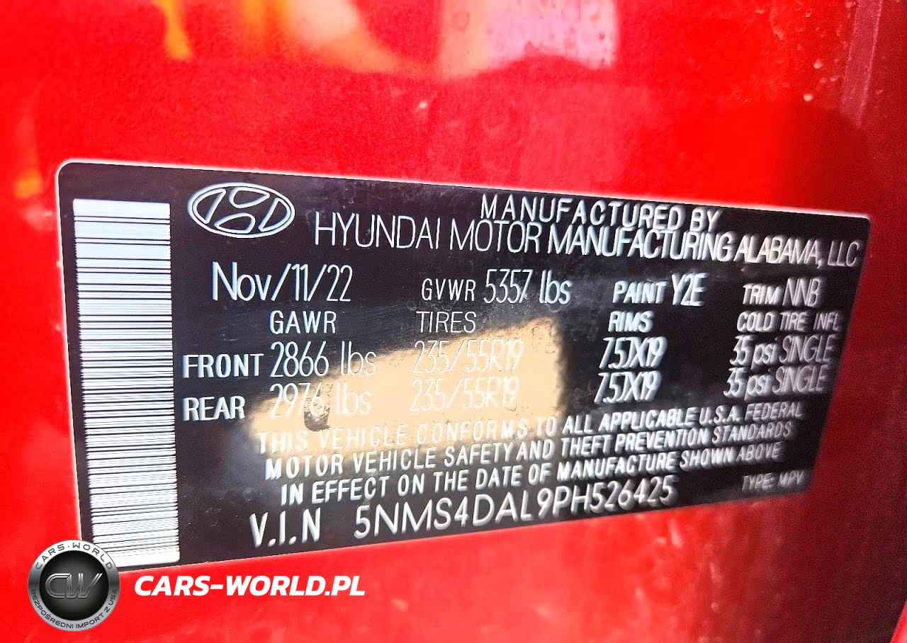 2023 Hyundai Santa Fe Limited VIN:5NMS4DAL9PH526425 - 12