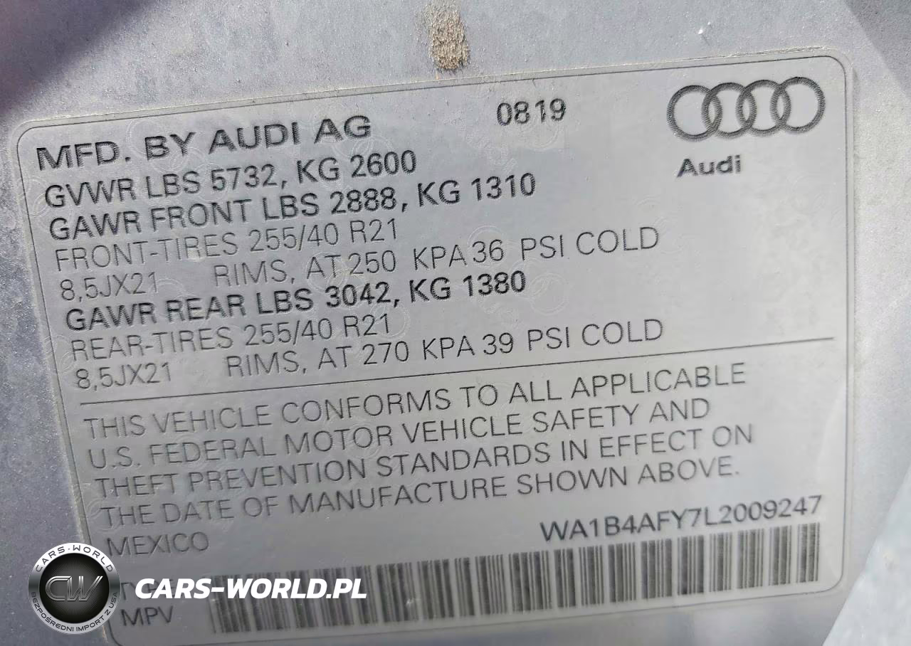 2020 Audi Sq5 Premium Plus VIN:WA1B4AFY7L2009247 - 13