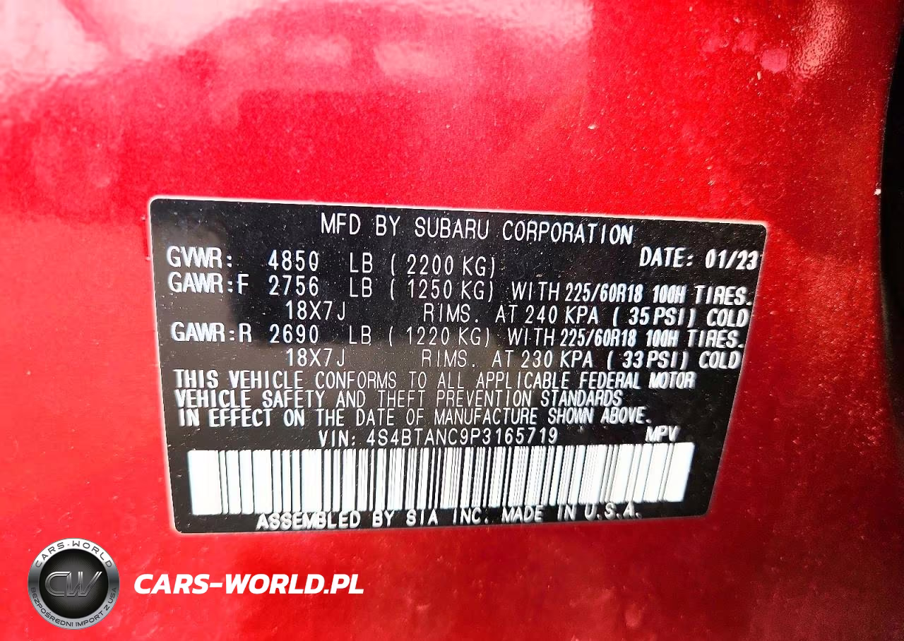 2023 Subaru Outback Limited VIN:4S4BTANC9P3165719 - 13