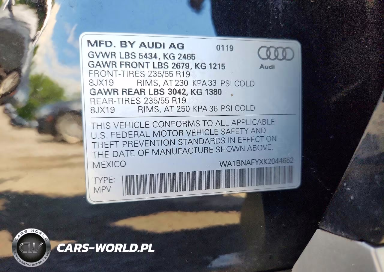 2019 Audi Q5 Premium Plus VIN:WA1BNAFYXK2044652 - 13