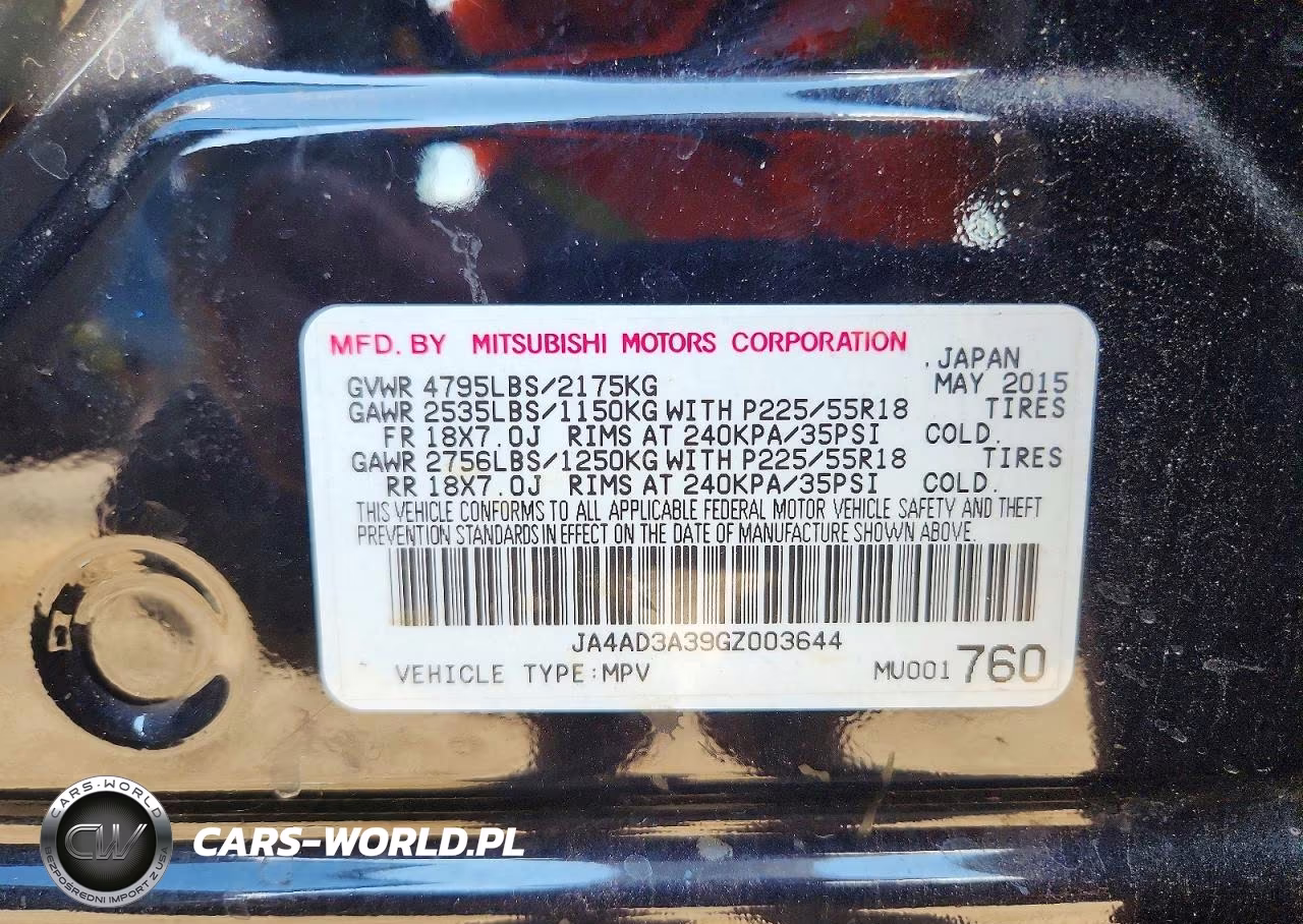 2016 Mitsubishi Outlander Se VIN:JA4AD3A39GZ003644 - 13