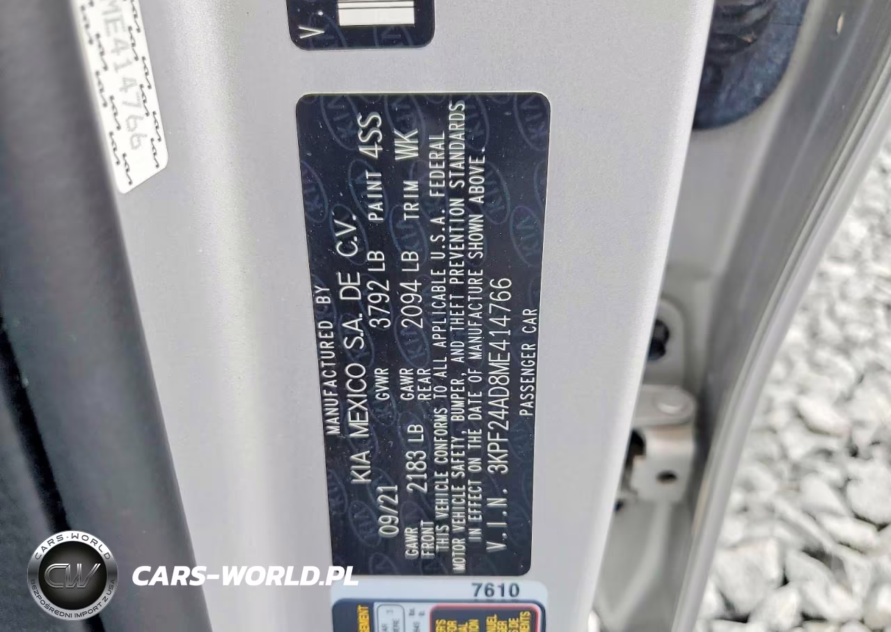 2021 Kia Forte Lxs VIN:3KPF24AD8ME414766 - 12