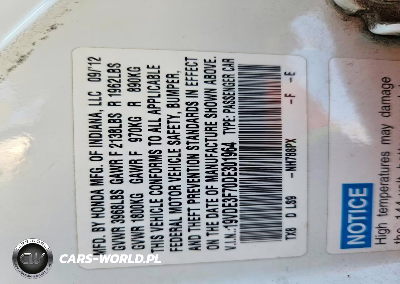2013 Acura Ilx Hybrid Tech VIN:19VDE3F70DE301964 - 12