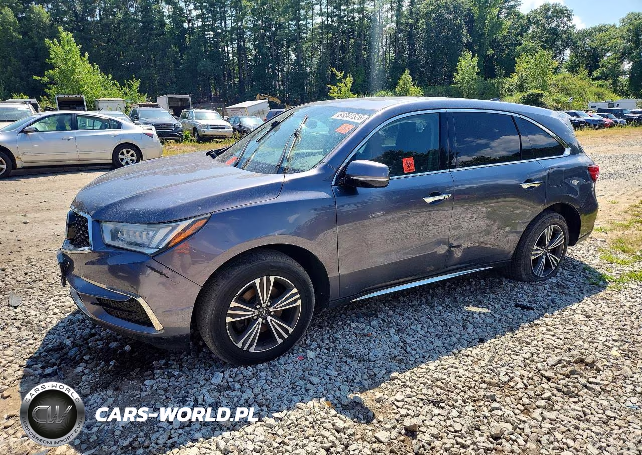 2017 Acura Mdx VIN:5J8YD4H37HL001333 - 1