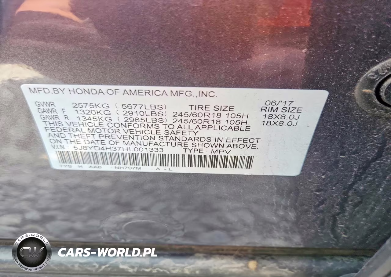 2017 Acura Mdx VIN:5J8YD4H37HL001333 - 12