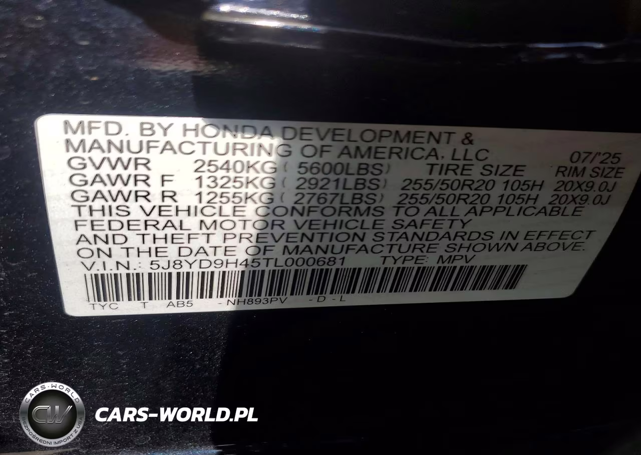 2026 Acura Mdx Technology VIN:5J8YD9H45TL000681 - 13