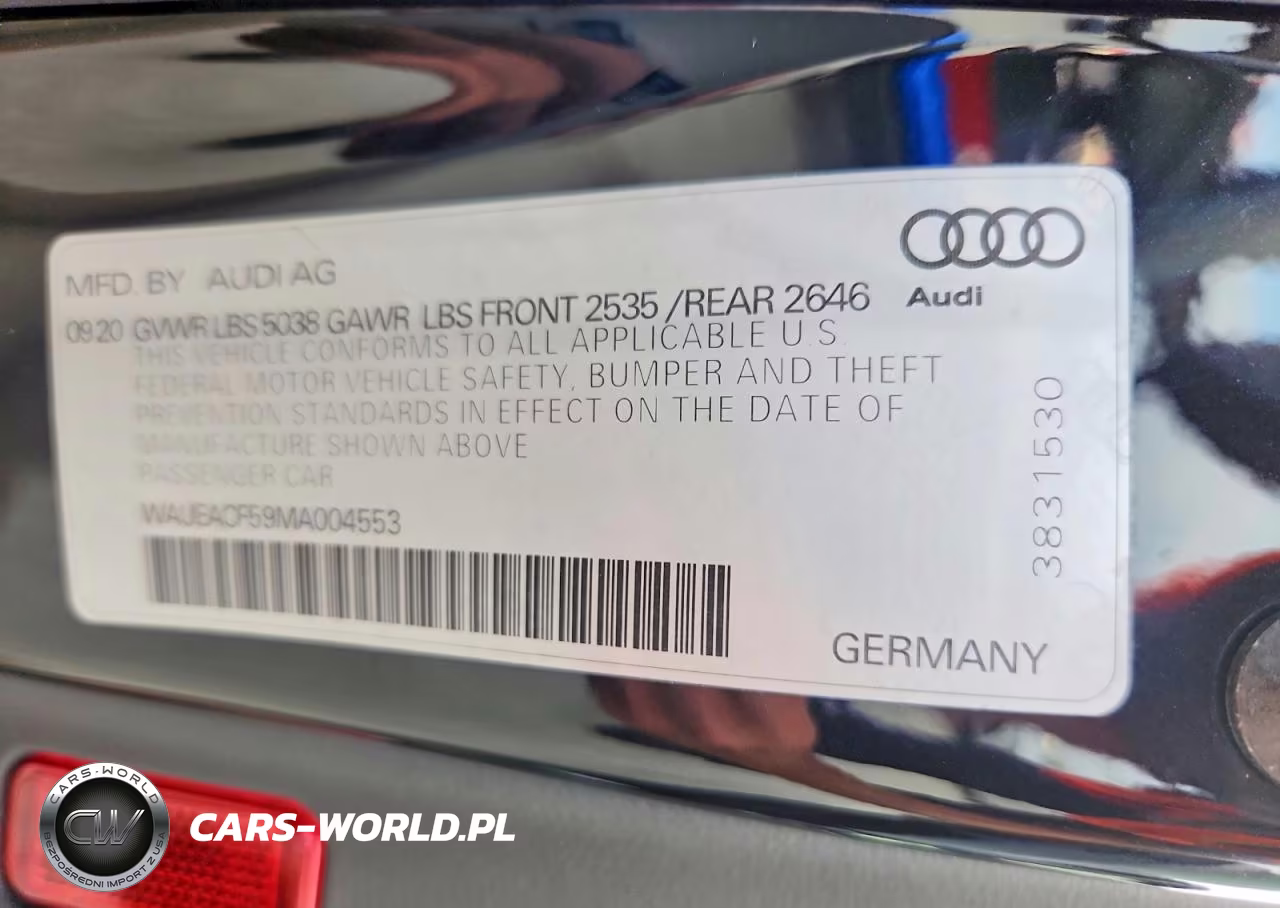 2021 Audi A5 Prestige 45 VIN:WAUEACF59MA004553 - 12