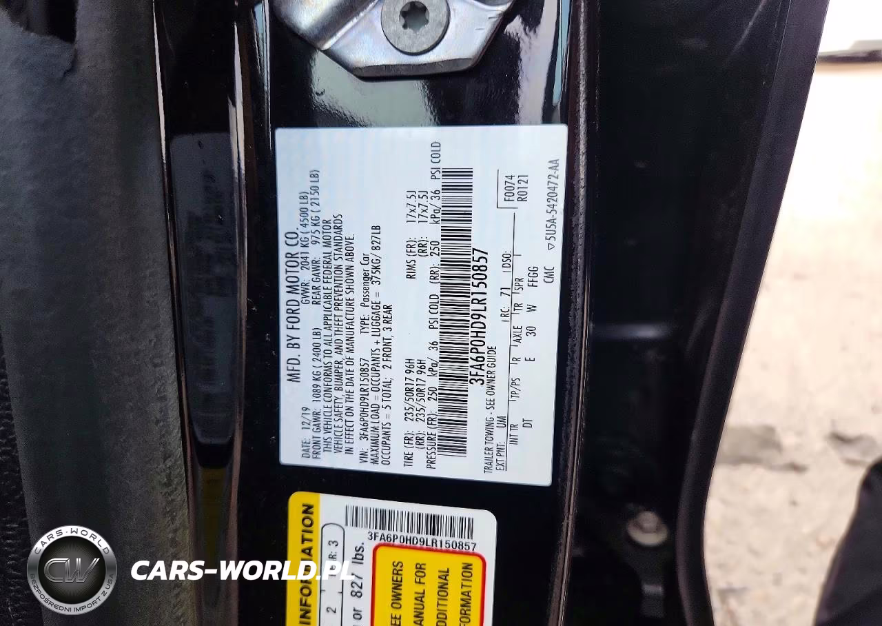 2020 Ford Fusion Se VIN:3FA6P0HD9LR150857 - 12