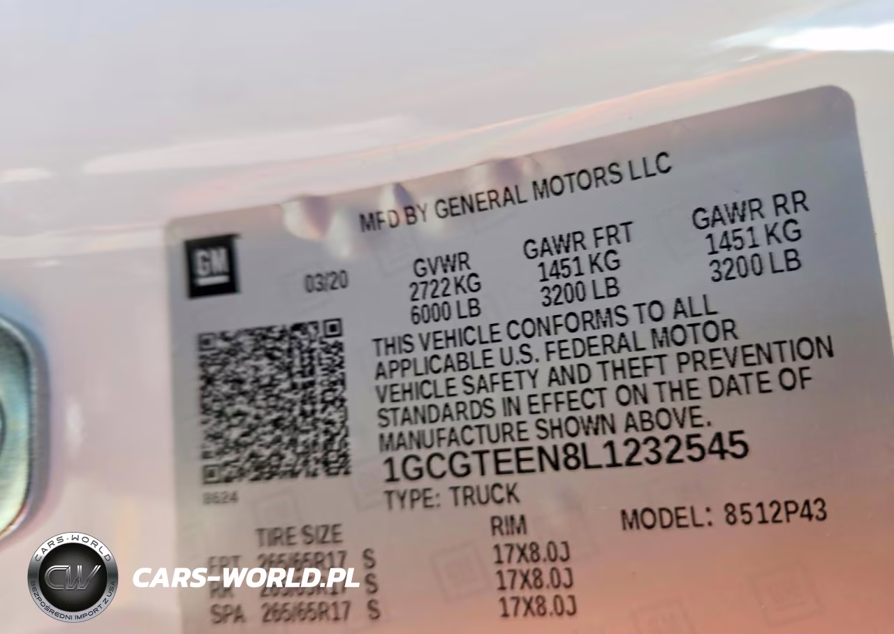 2020 Chevrolet Colorado Zr2 VIN:1GCGTEEN8L1232545 - 13