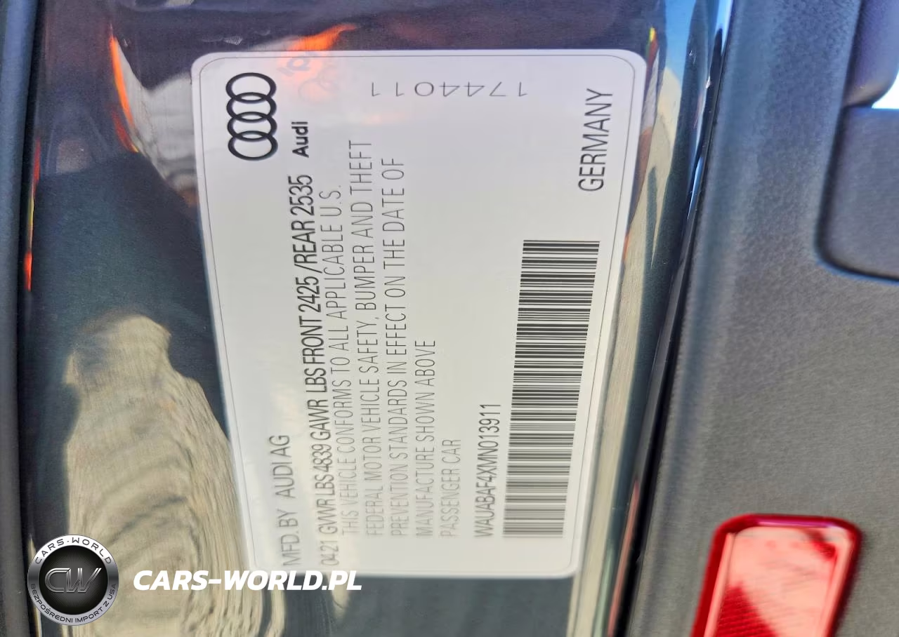 2021 Audi A4 Premium 40 VIN:WAUABAF4XMN013911 - 13