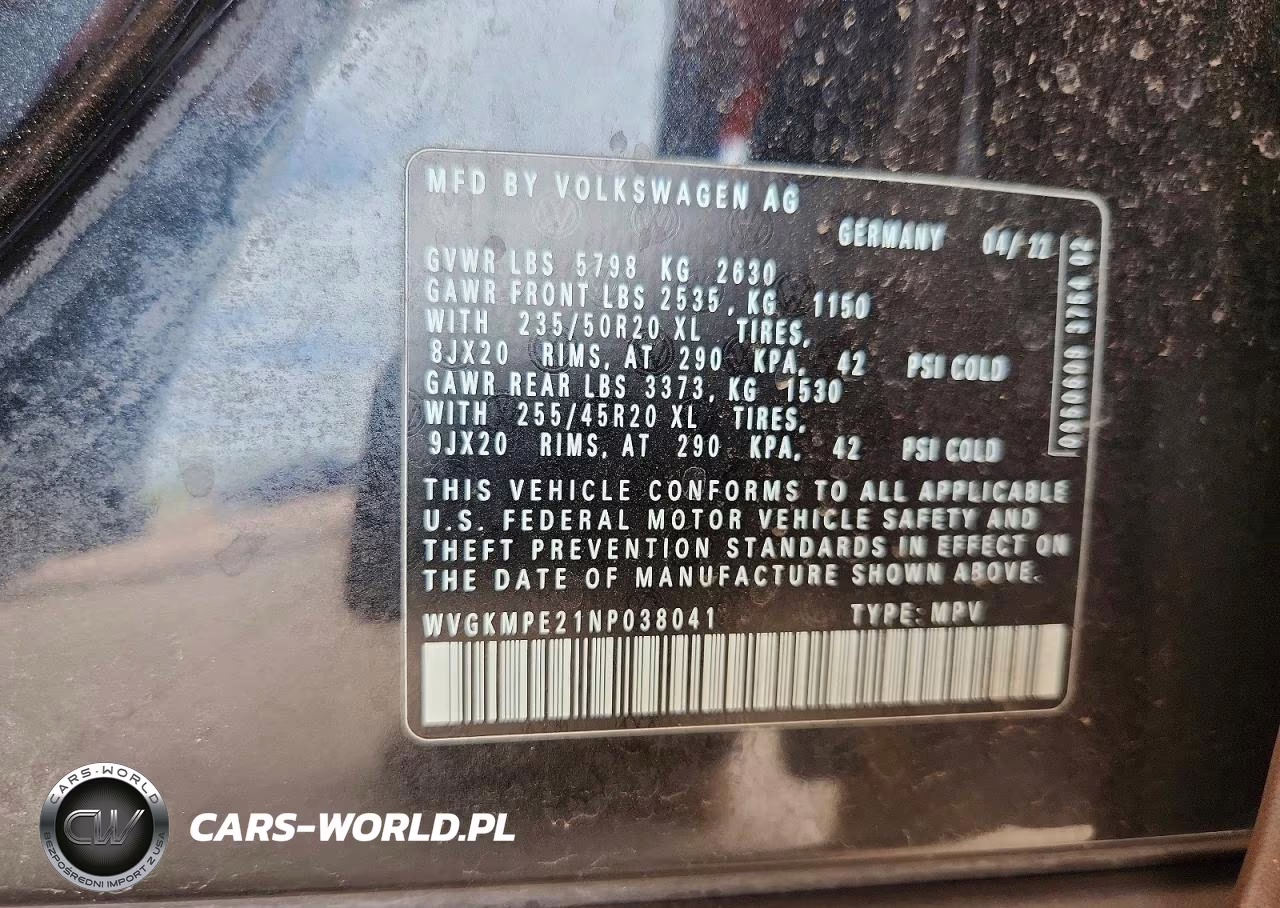 2022 Volkswagen Id.4 Pro S VIN:WVGKMPE21NP038041 - 14