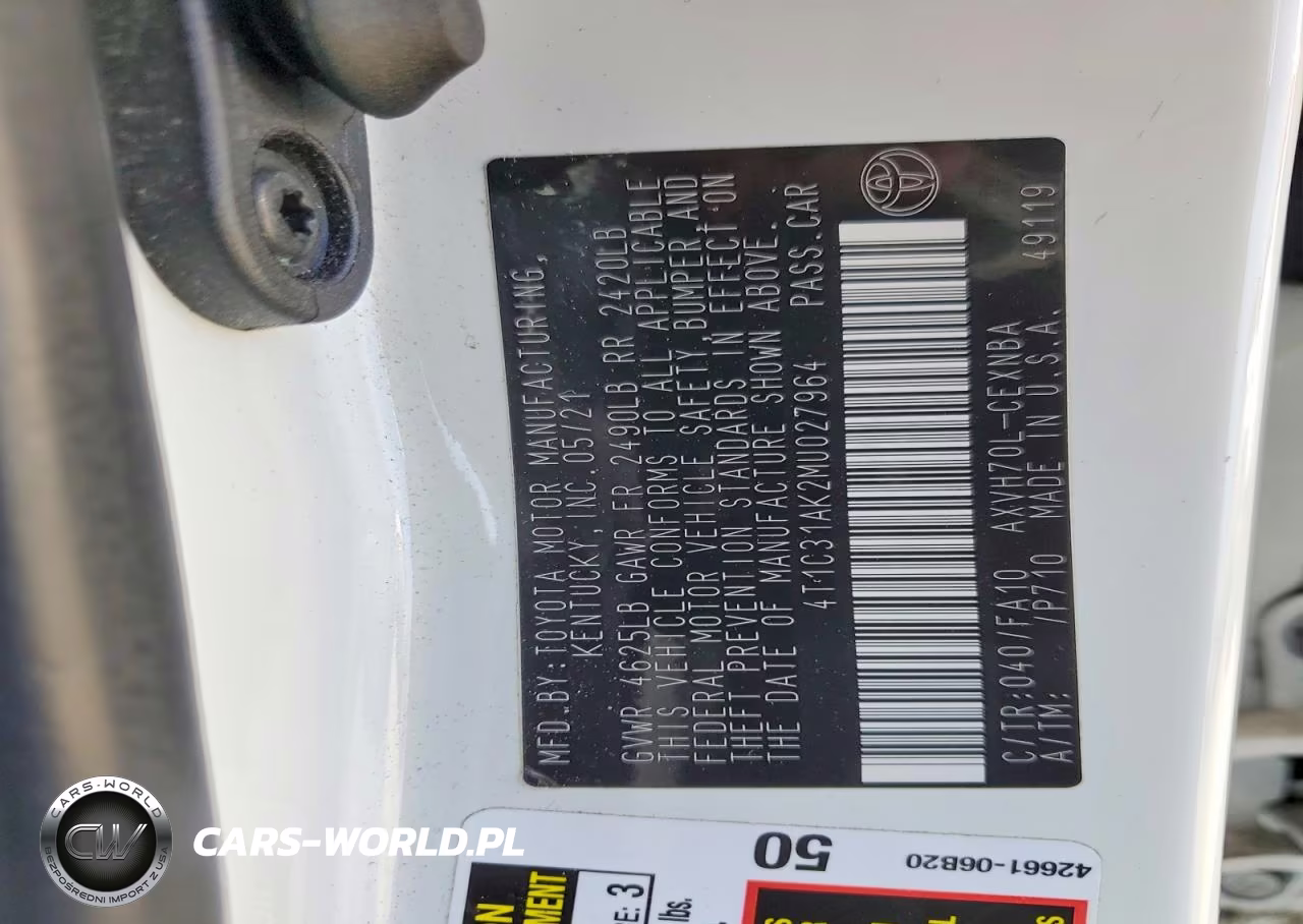 2021 Toyota Camry Le VIN:4T1C31AK2MU027964 - 12
