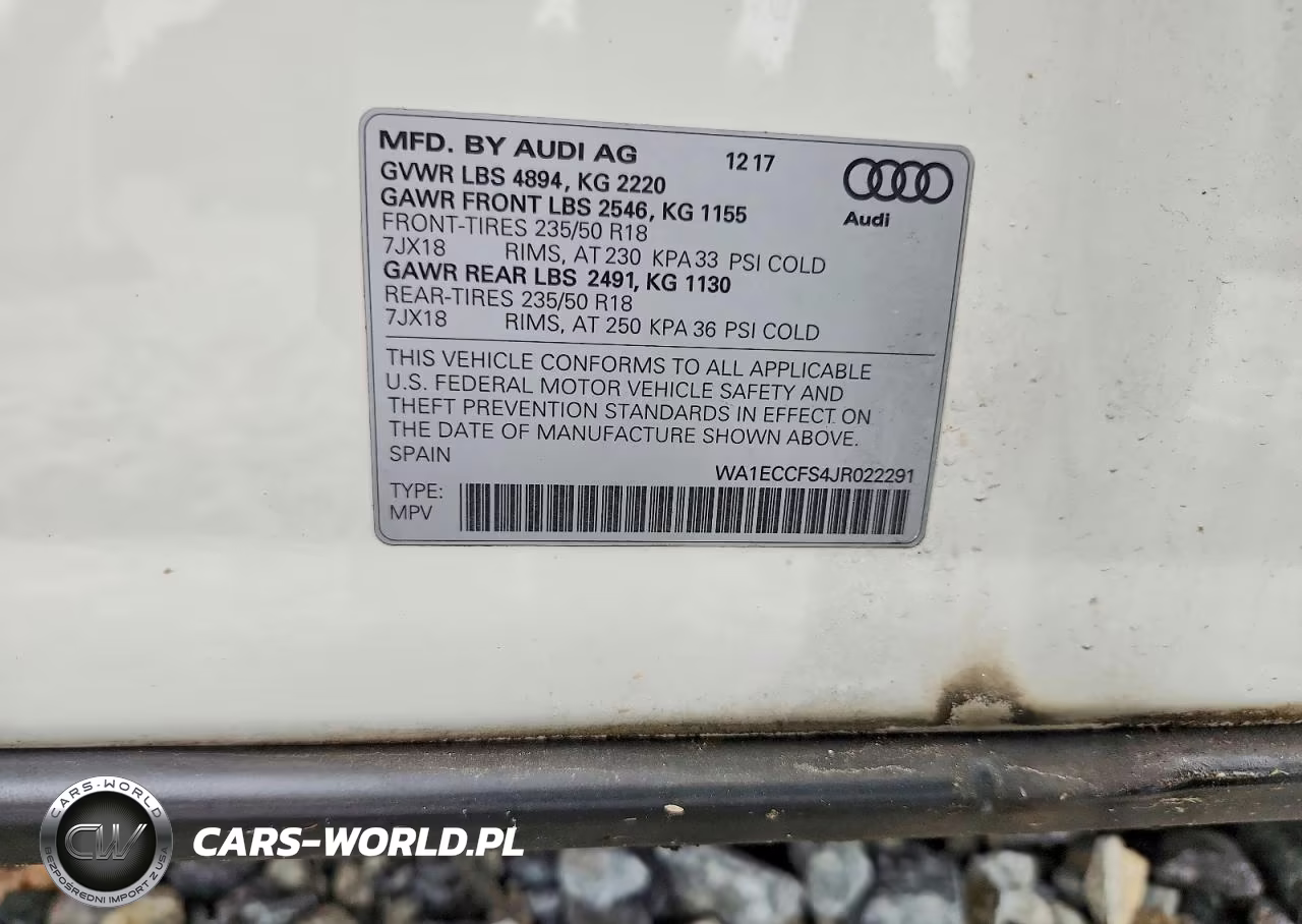 2018 Audi Q3 Premium VIN:WA1ECCFS4JR022291 - 13