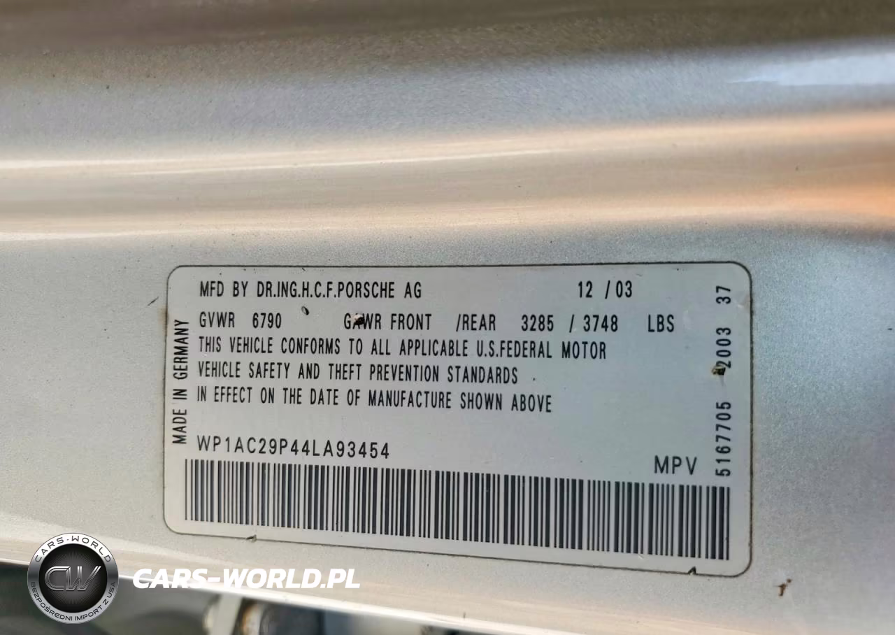 2004 Porsche Cayenne Turbo VIN:WP1AC29P44LA93454 - 14