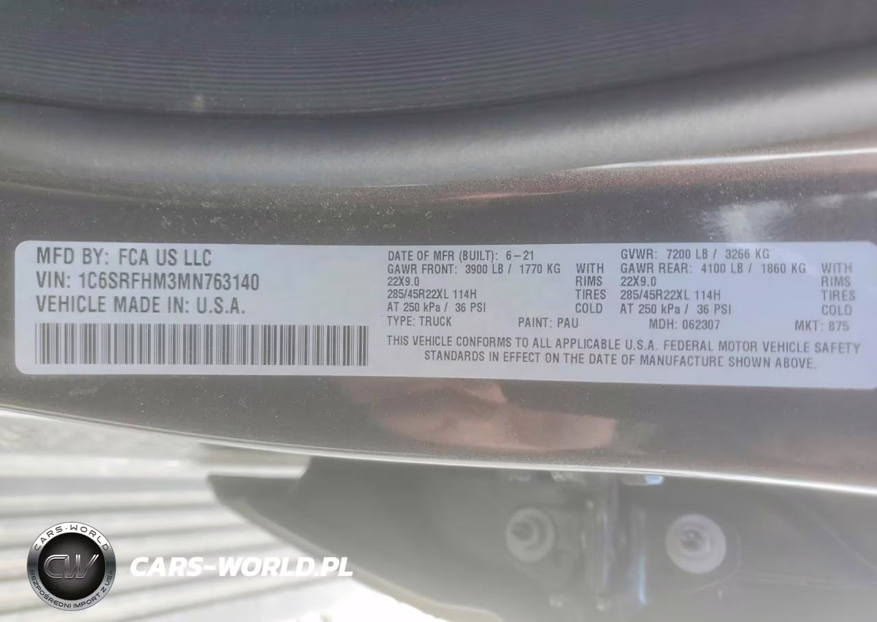 2021 Ram 1500 Limited VIN:1C6SRFHM3MN763140 - 13