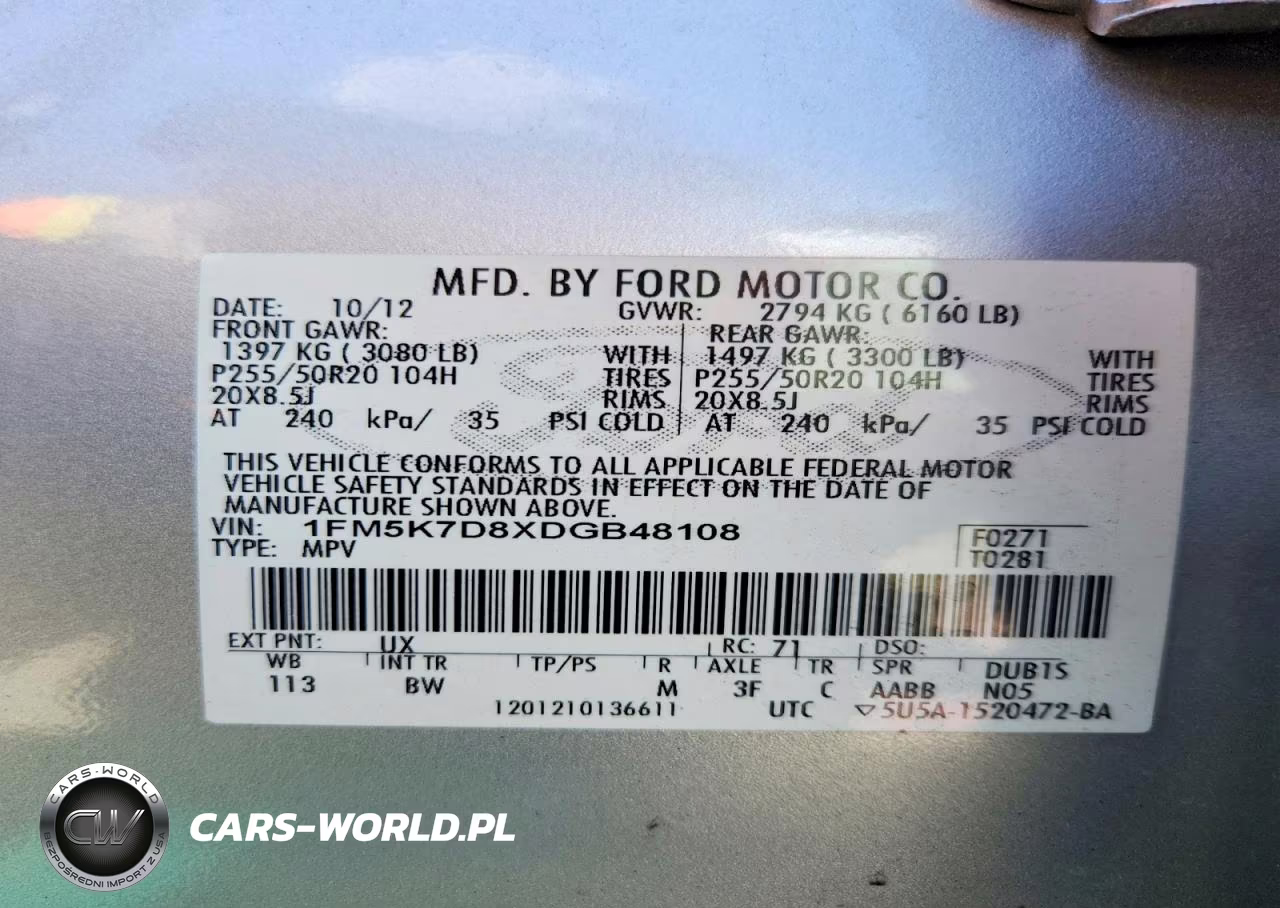 2013 Ford Explorer Xlt VIN:1FM5K7D8XDGB48108 - 13