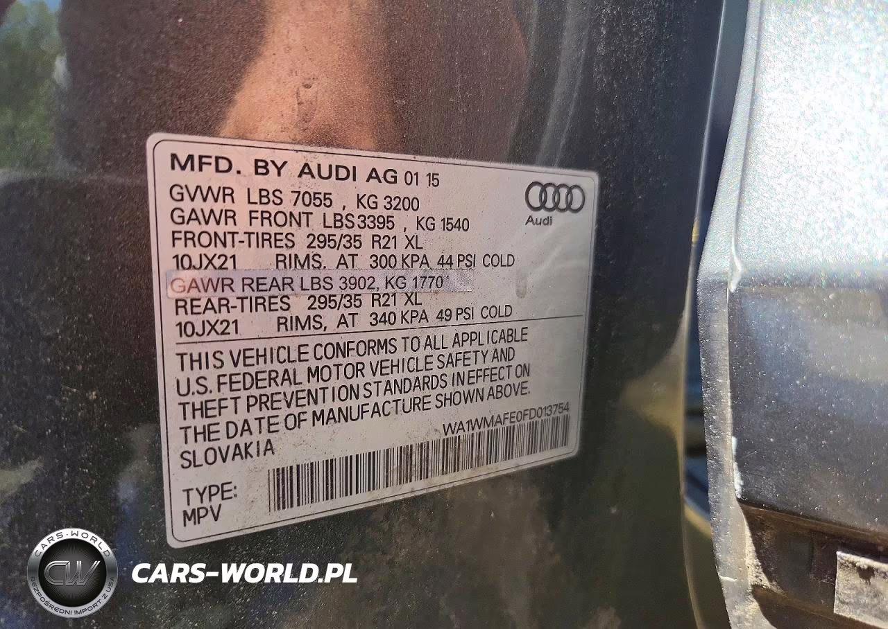 2015 Audi Q7 Tdi Prestige VIN:WA1WMAFE0FD013754 - 13
