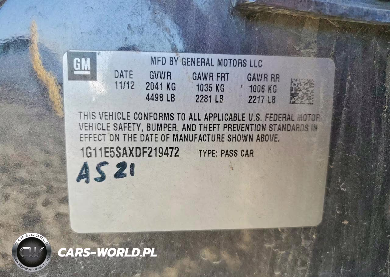 2013 Chevrolet Malibu 2Lt VIN:1G11E5SAXDF219472 - 12