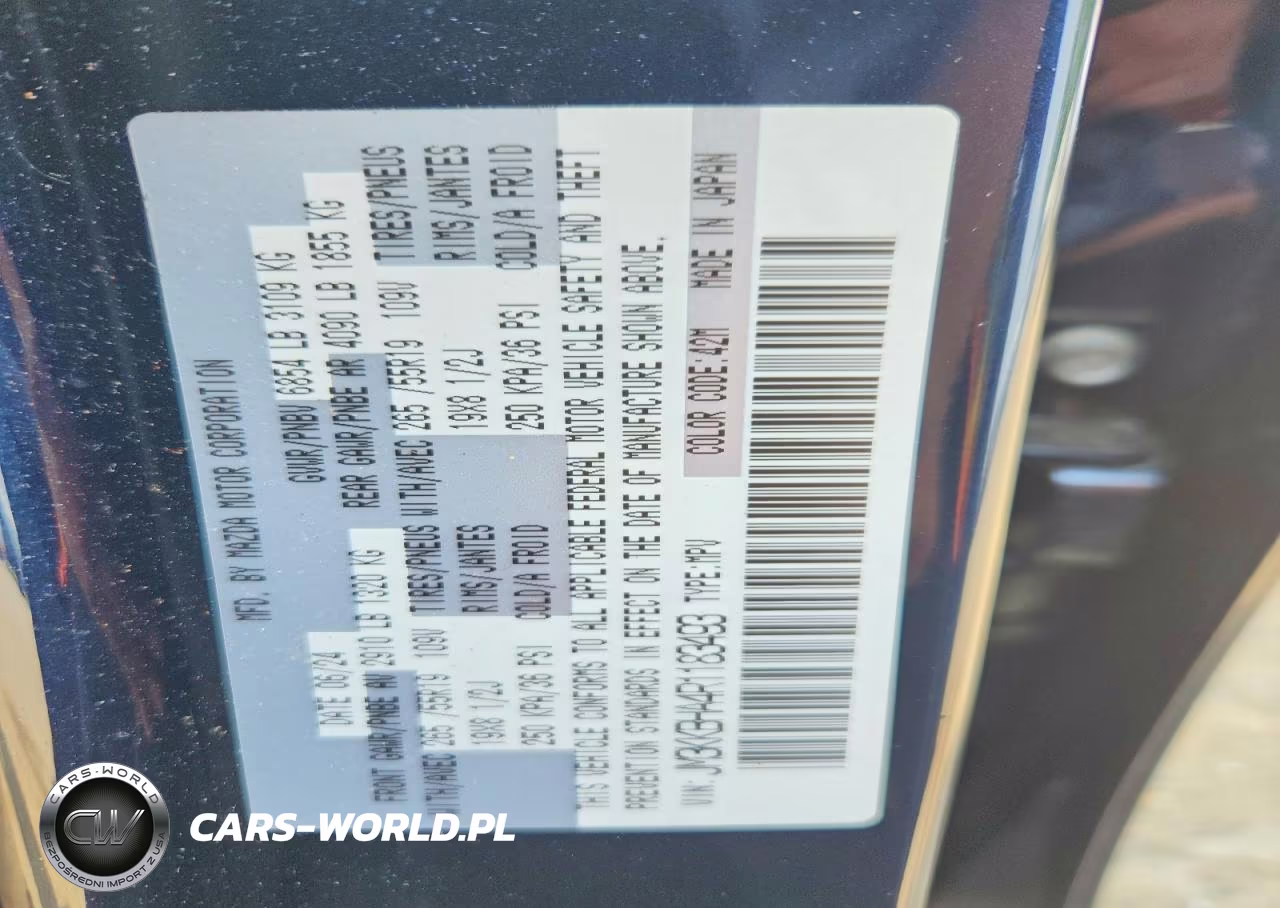 2024 Mazda Cx-90 Preferred VIN:JM3KKBHA4R1183493 - 13