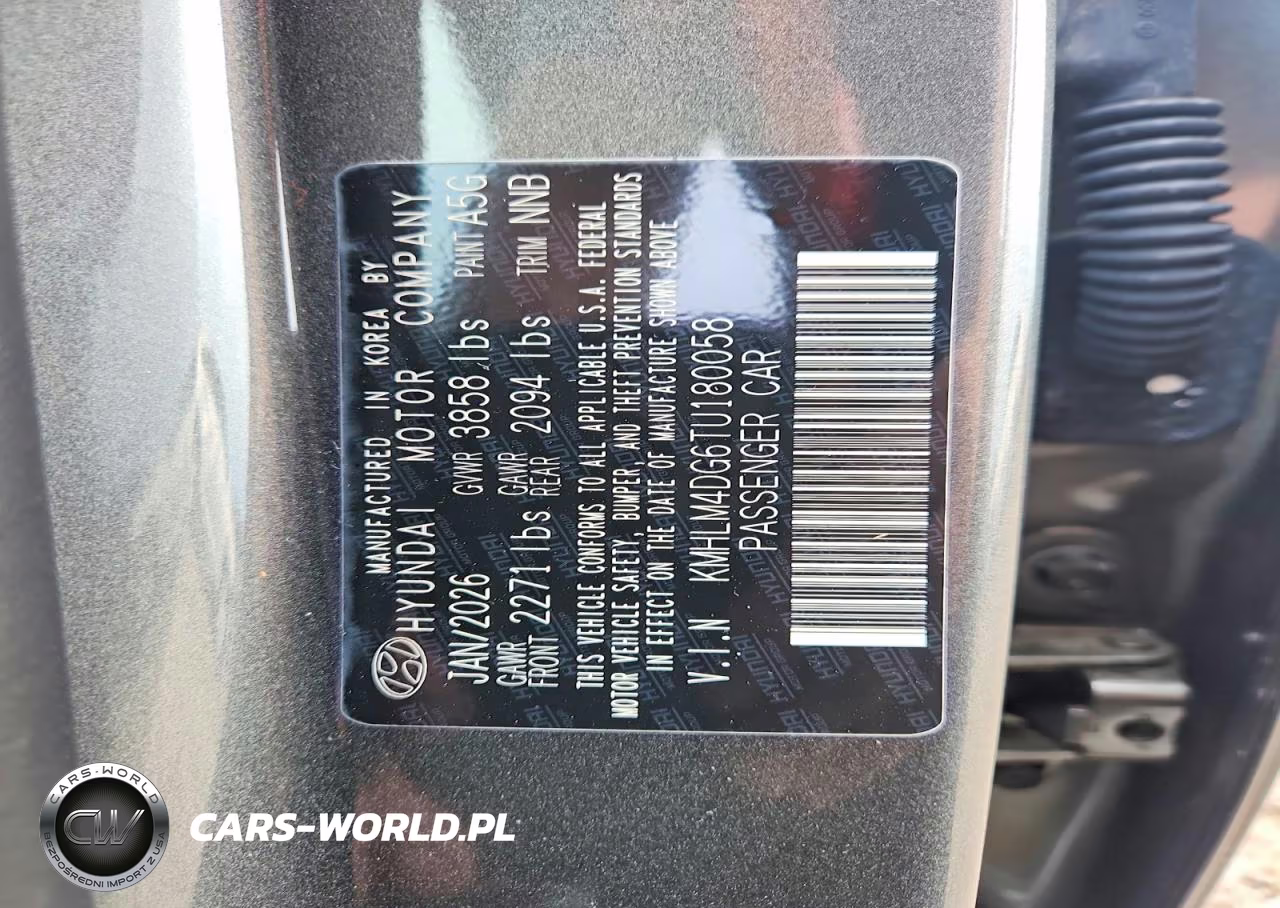 2026 Hyundai Elantra Sel Sport VIN:KMHLM4DG6TU180058 - 12