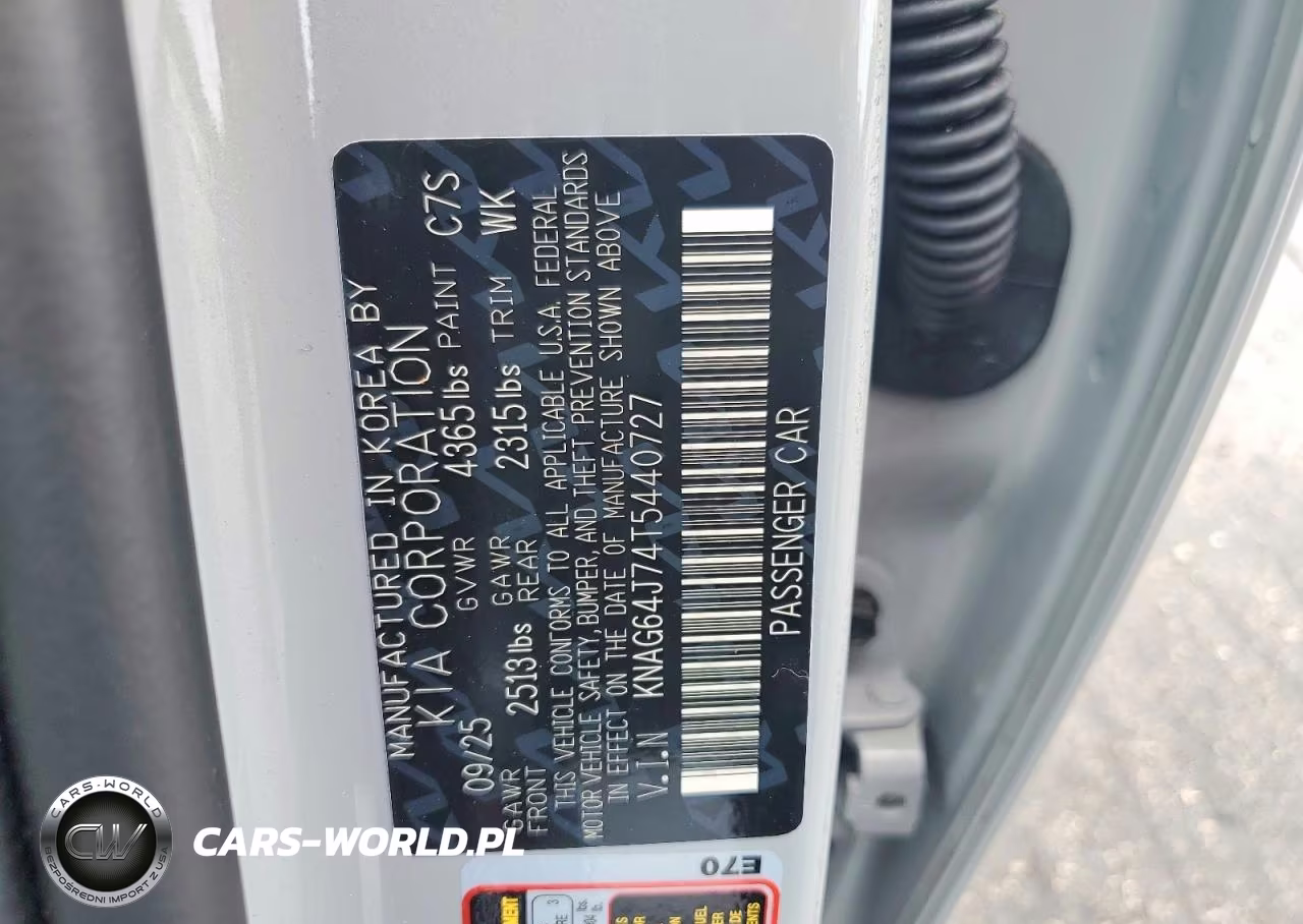 2026 Kia K5 Gt Line VIN:KNAG64J74T5440727 - 12