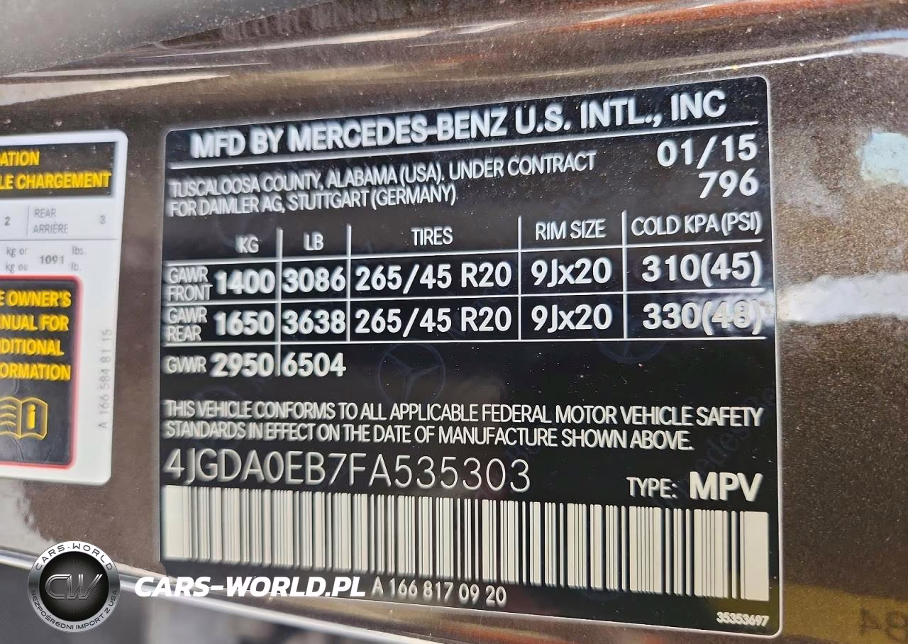 2015 Mercedes-Benz Ml 250 Bluetec VIN:4JGDA0EB7FA535303 - 13