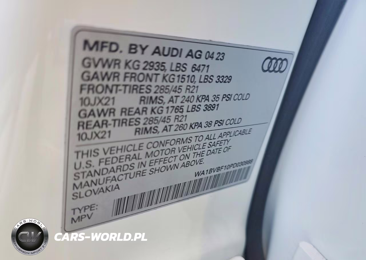 2023 Audi Q8 Premium Plus VIN:WA1BVBF10PD030988 - 12
