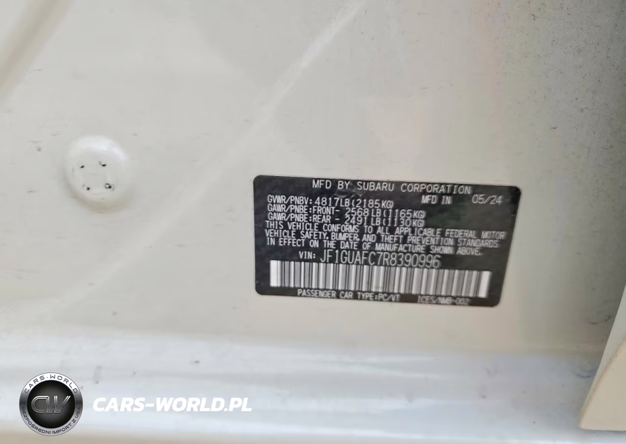 2024 Subaru Impreza Sport VIN:JF1GUAFC7R8390996 - 13