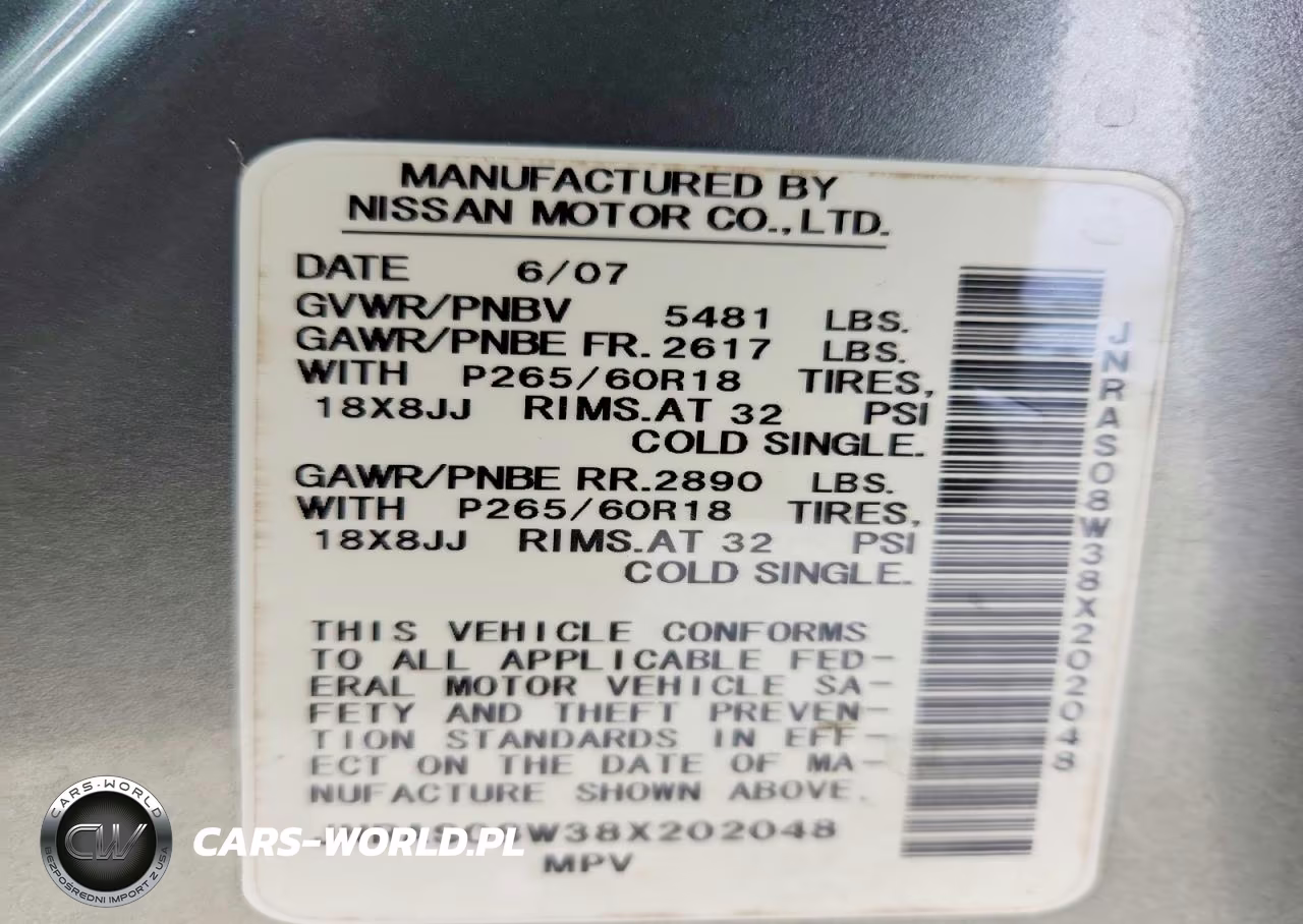 2008 Infiniti Fx35 Base VIN:JNRAS08W38X202048 - 13