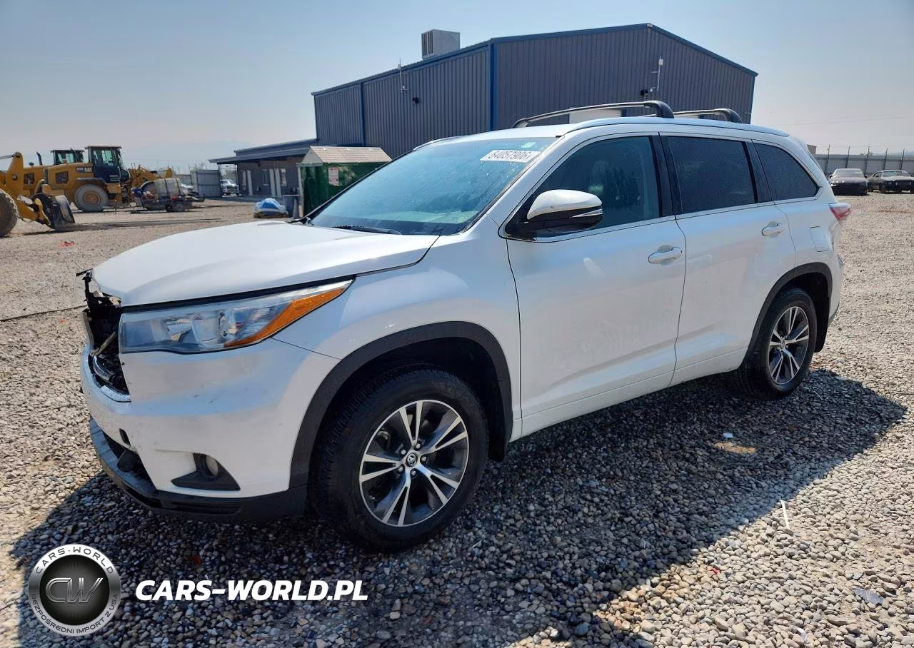 2016 Toyota Highlander Xle VIN:5TDJKRFH1GS348218 - 1