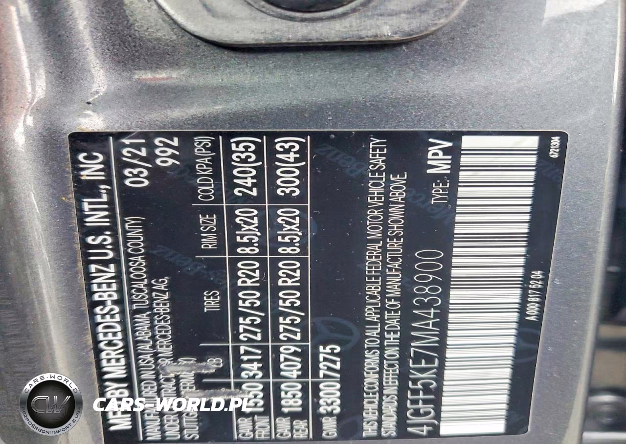 2021 Mercedes-Benz Gls 450 4Matic VIN:4JGFF5KE7MA438900 - 13