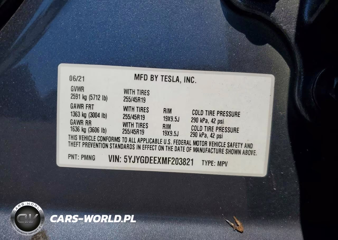 2021 Tesla Model Y VIN:5YJYGDEEXMF203821 - 14