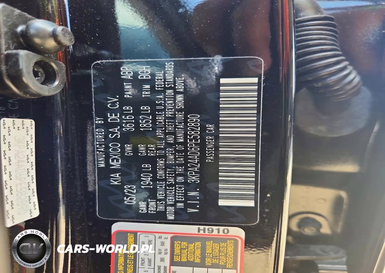 2023 Kia Rio S VIN:3KPA24AD6PE582890 - 12