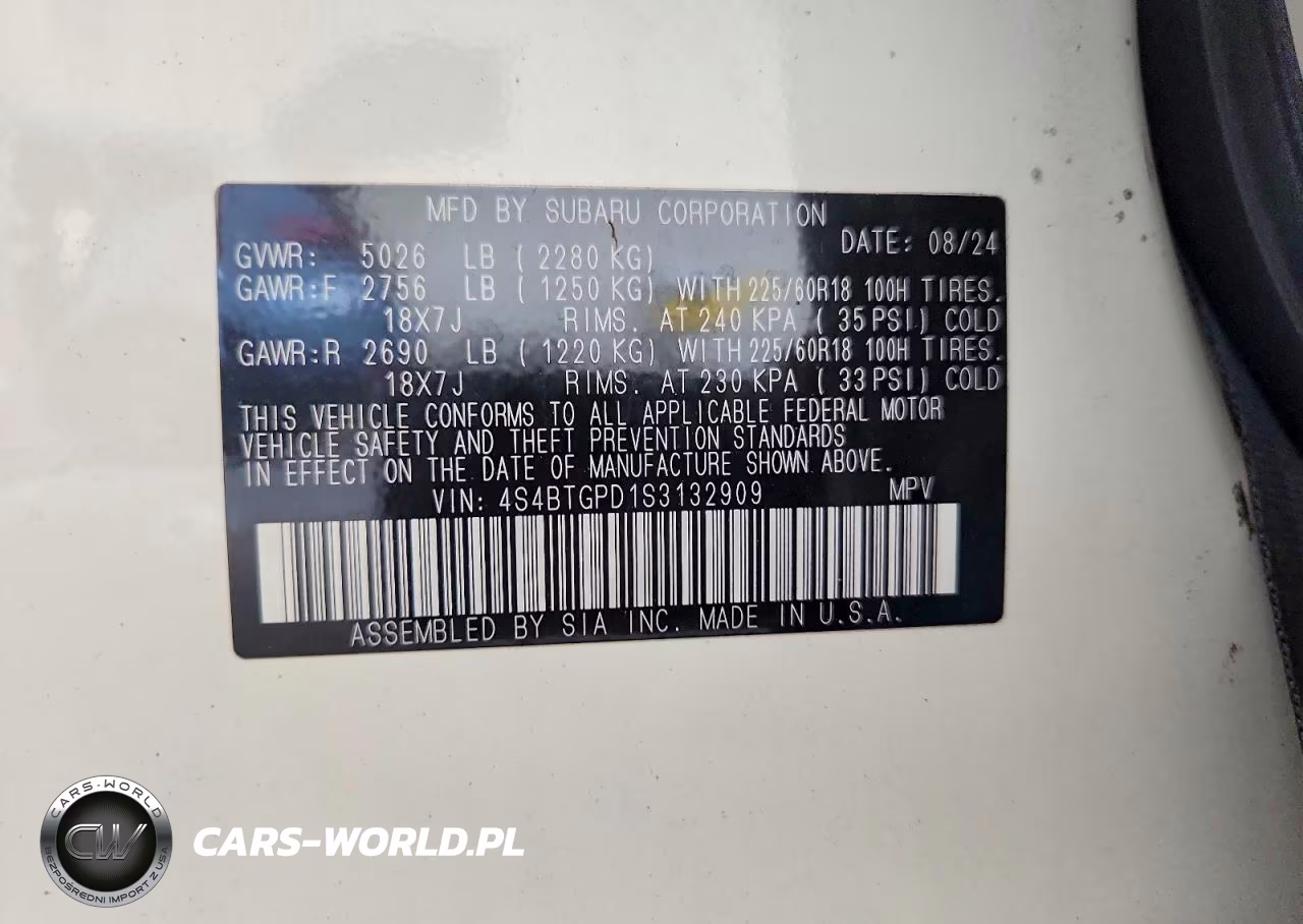 2025 Subaru Outback Touring VIN:4S4BTGPD1S3132909 - 12
