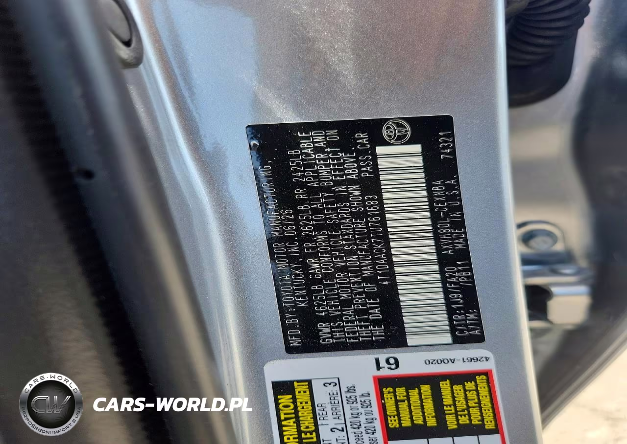 2026 Toyota Camry Le VIN:4T1DAACK7TU761683 - 12