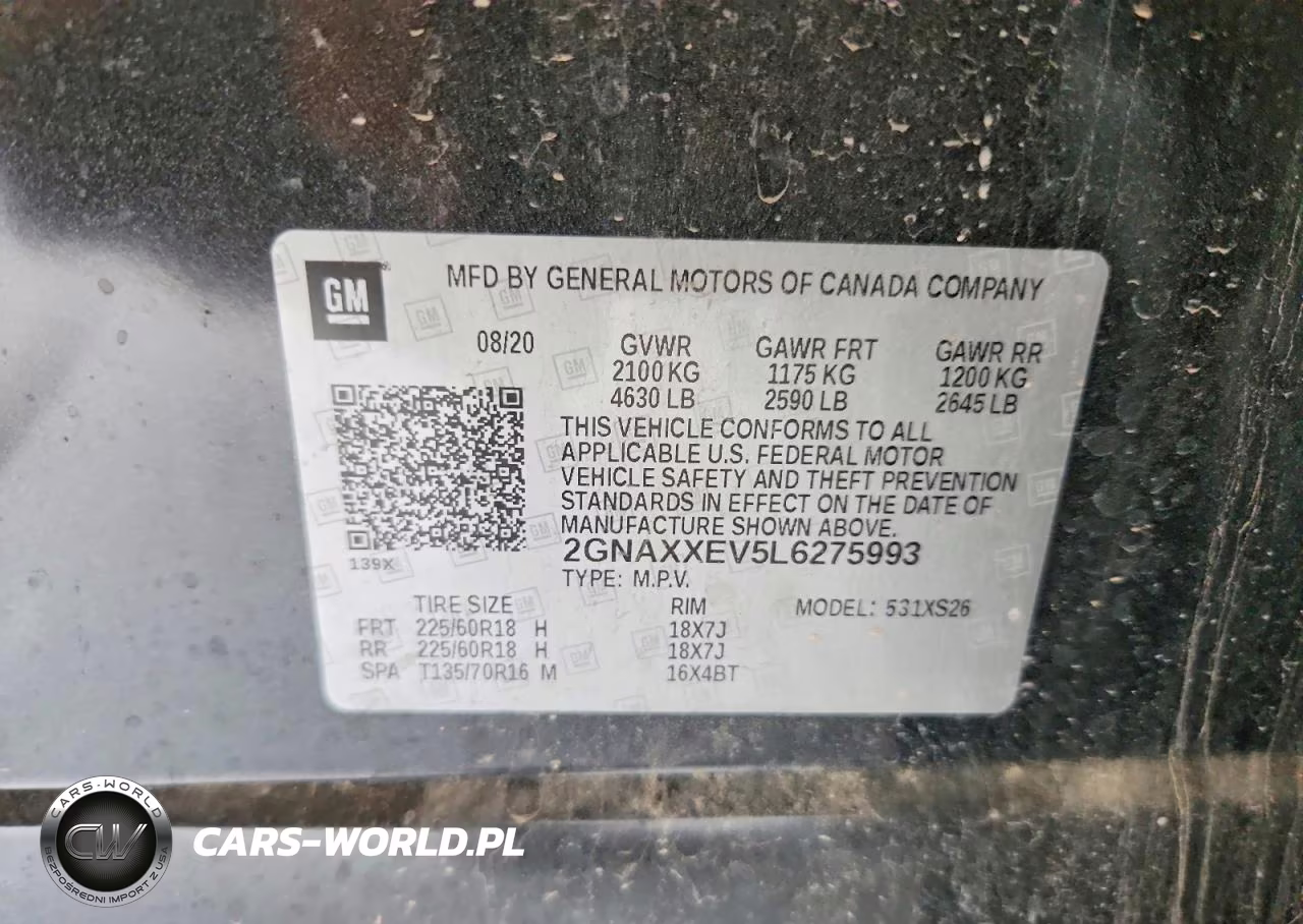 2020 Chevrolet Equinox Premier VIN:2GNAXXEV5L6275993 - 13