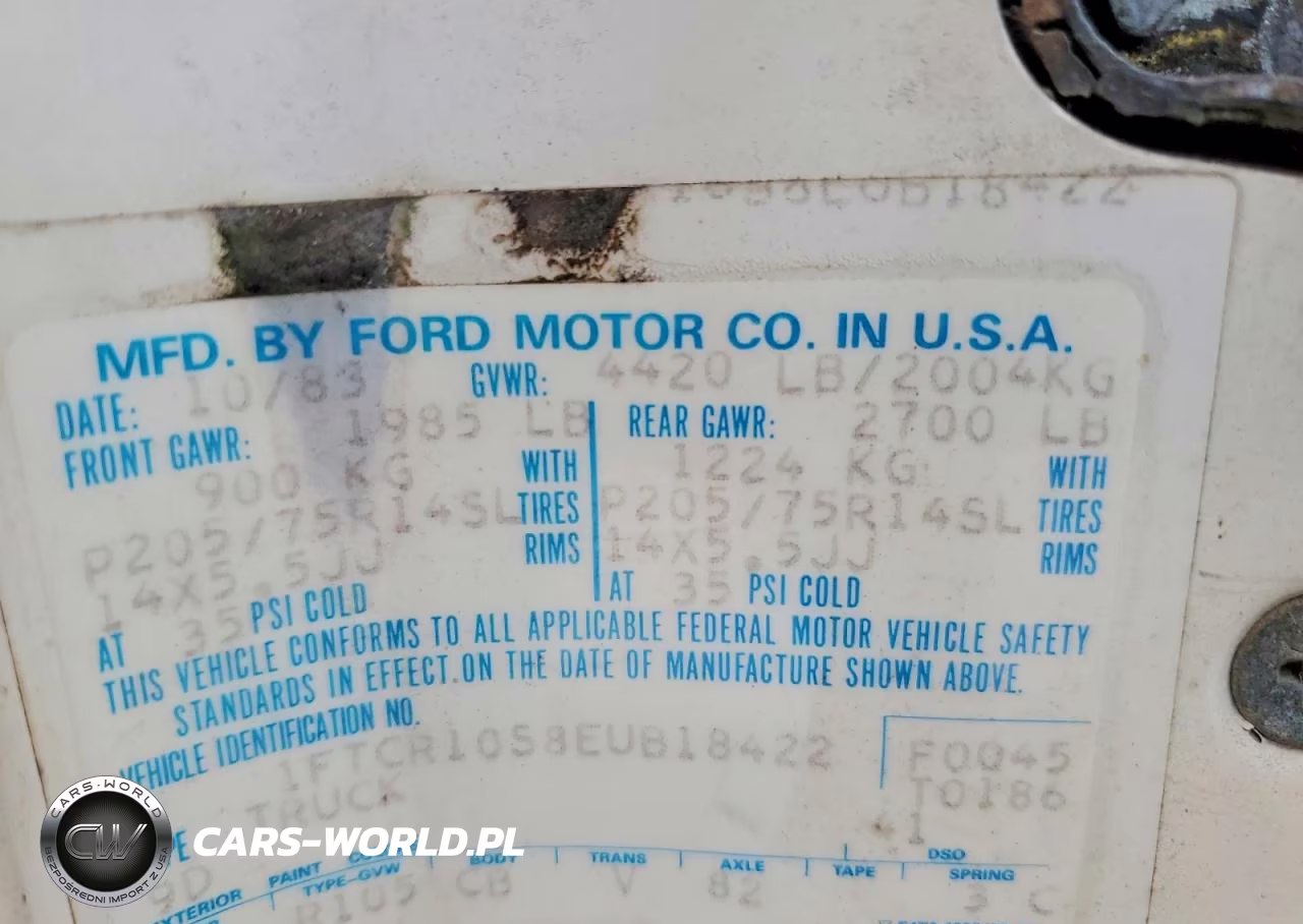 1984 Ford Ranger VIN:1FTCR10S8EUB18422 - 13