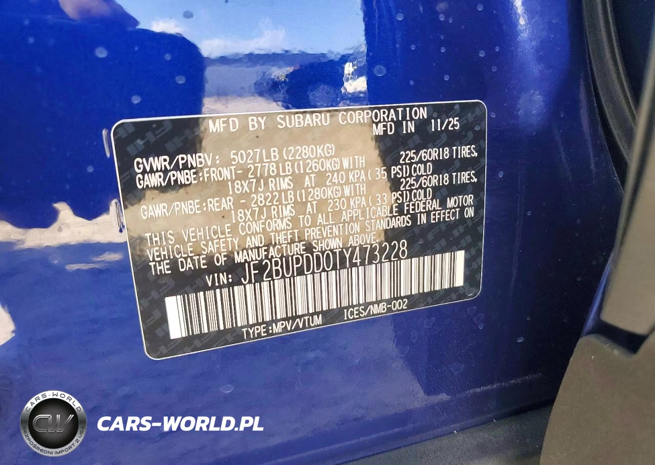 2026 Subaru Outback Limited VIN:JF2BUPDD0TY473228 - 13