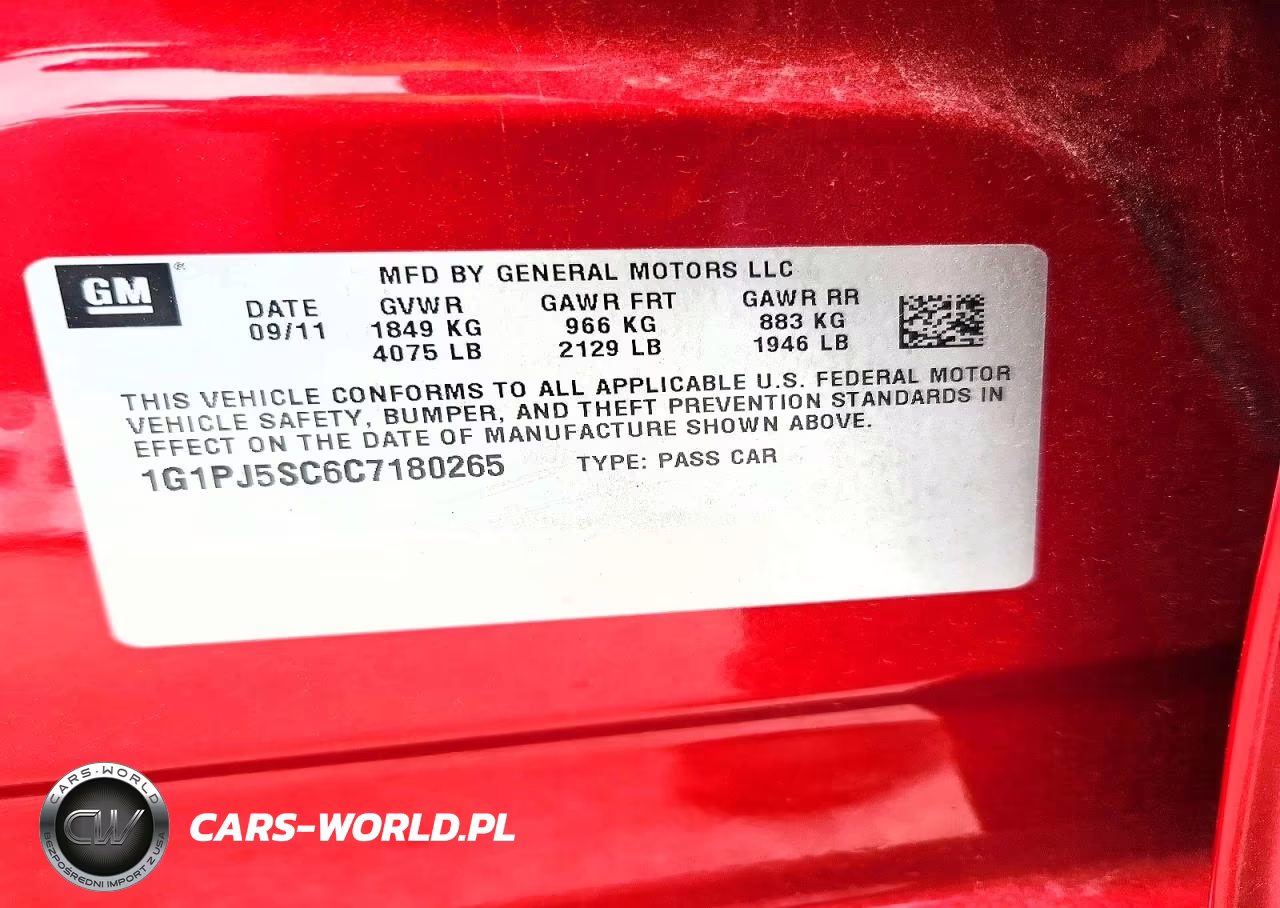 2012 Chevrolet Cruze Eco VIN:1G1PJ5SC6C7180265 - 13