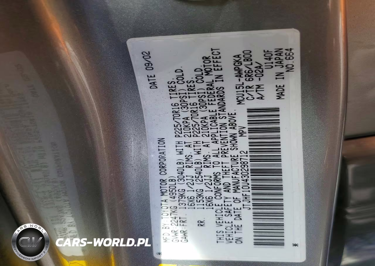 2003 Lexus Rx 300 VIN:JTJHF10U430298712 - 14