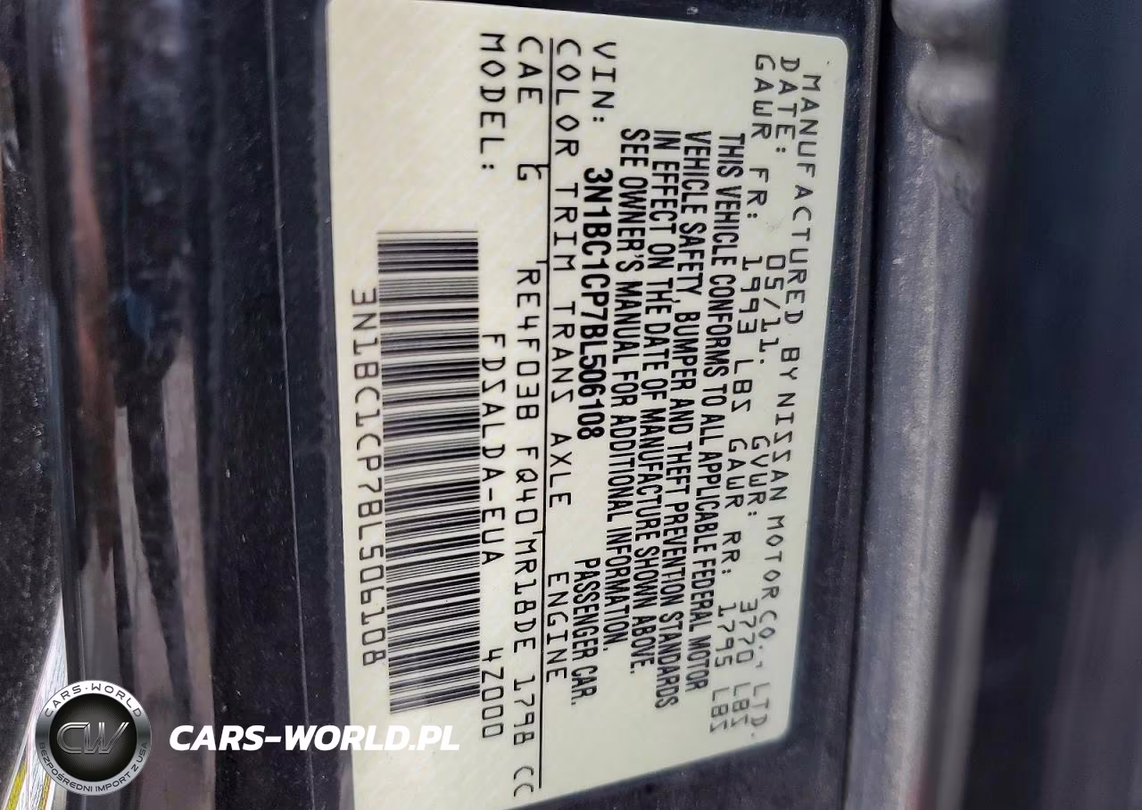 2011 Nissan Versa 1.8 S VIN:3N1BC1CP7BL506108 - 13