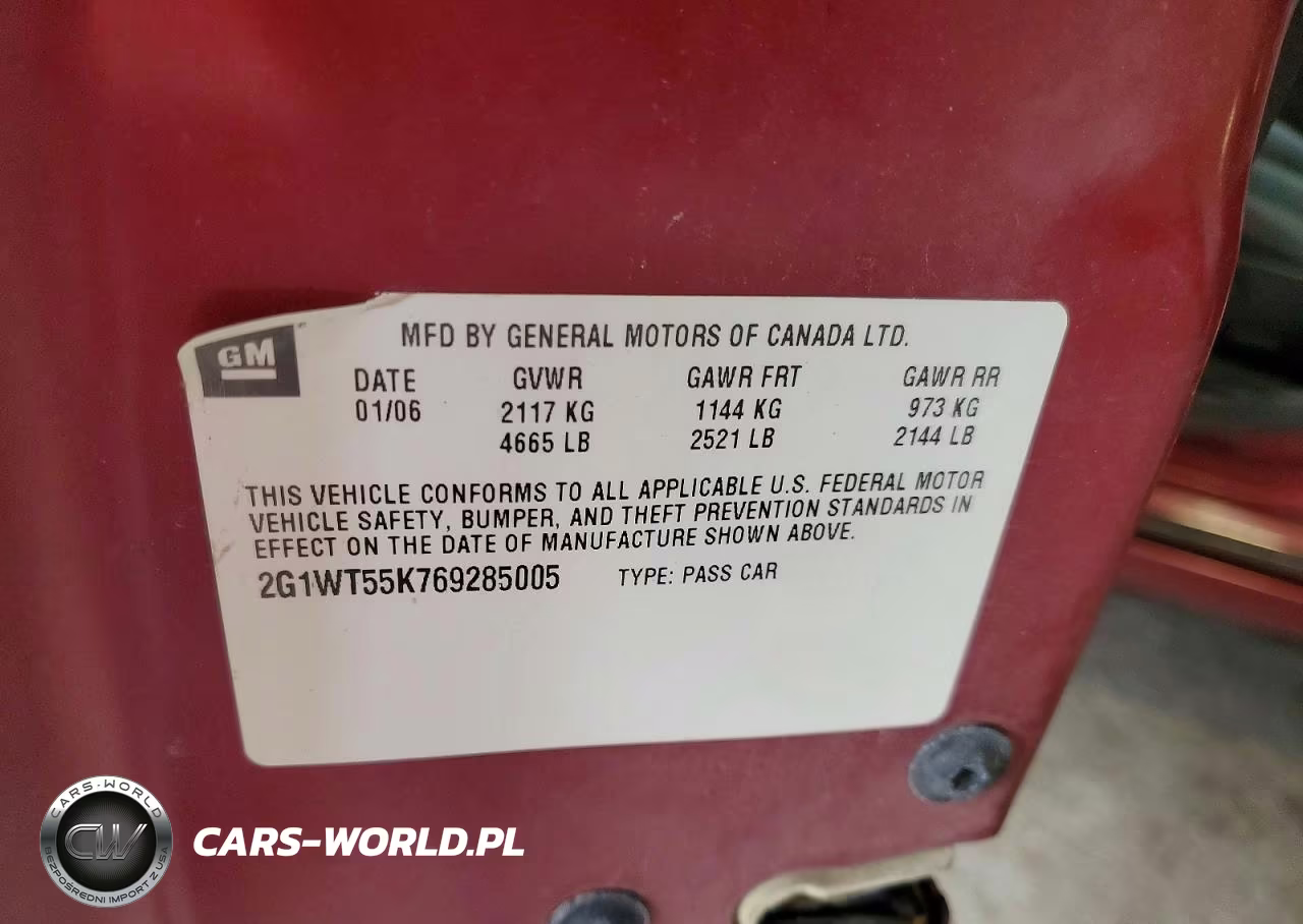 2006 Chevrolet Impala Lt VIN:2G1WT55K769285005 - 12
