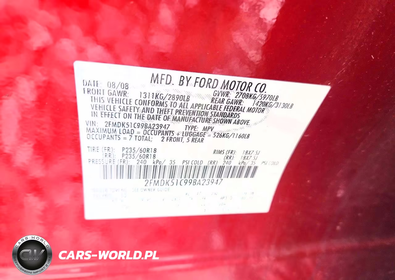 2009 Ford Flex Se VIN:2FMDK51C99BA23947 - 12