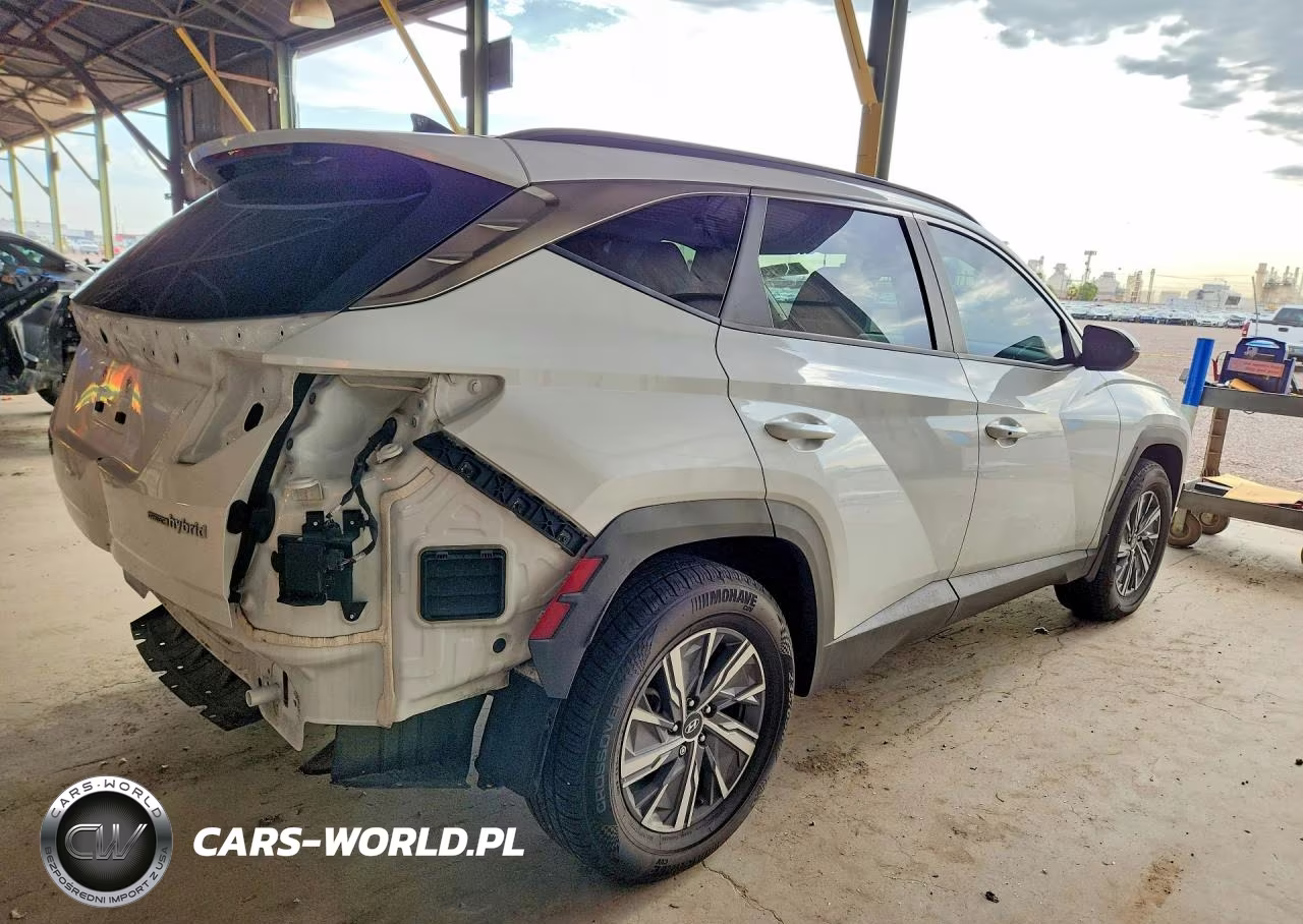 2022 Hyundai Tucson Blue VIN:KM8JBCA16NU041767 - 3