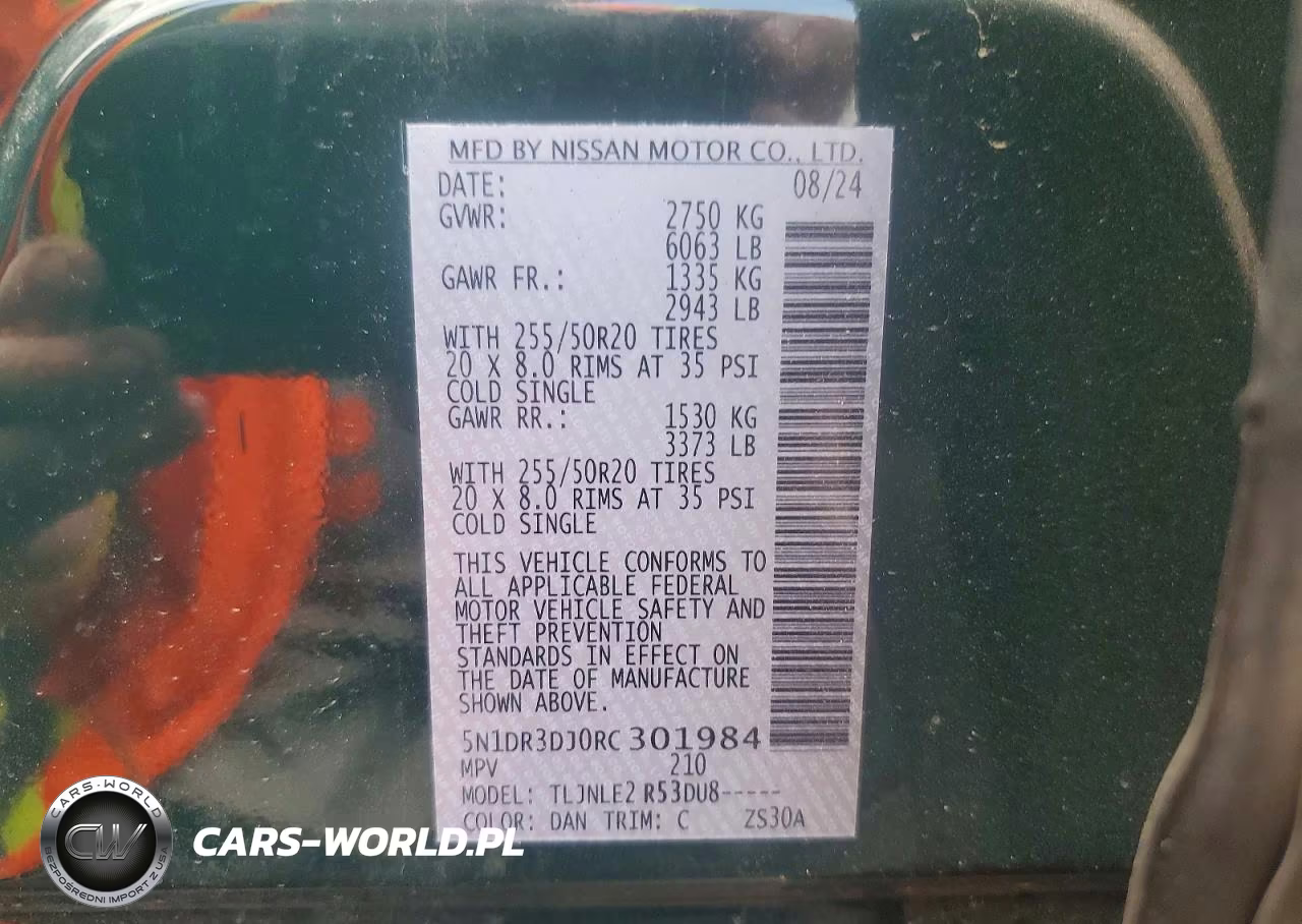 2024 Nissan Pathfinder Platinum VIN:5N1DR3DJ0RC301984 - 14