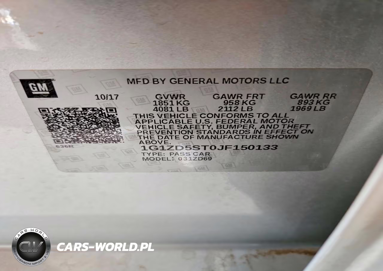 2018 Chevrolet Malibu Lt VIN:1G1ZD5ST0JF150133 - 12
