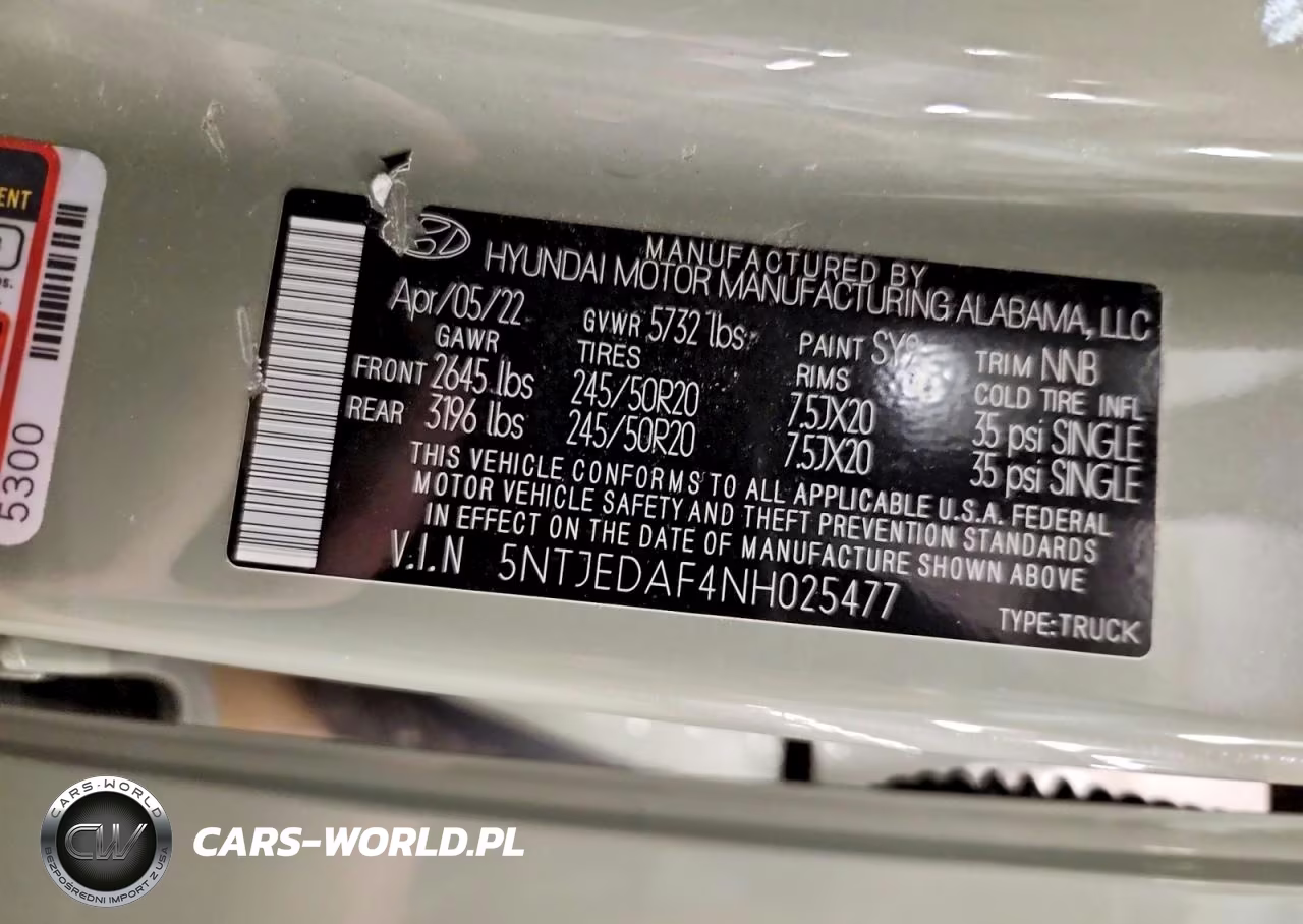2022 Hyundai Santa Cruz Limited VIN:5NTJEDAF4NH025477 - 13