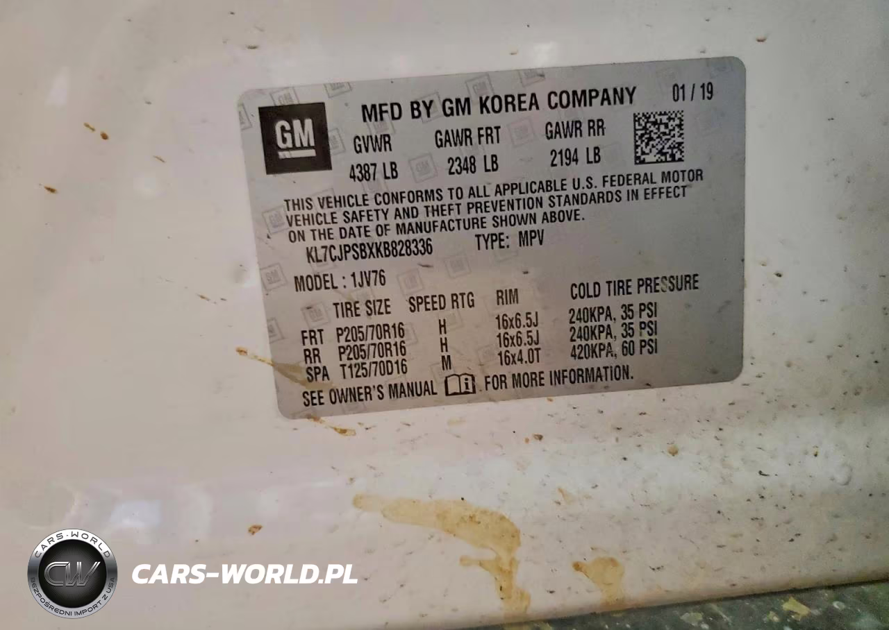 2019 Chevrolet Trax 1Lt VIN:KL7CJPSBXKB828336 - 12
