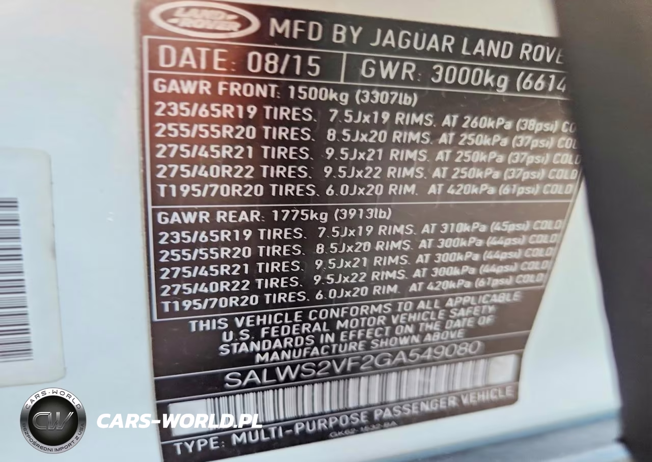 2016 Land Rover Range Rover Sport Hst VIN:SALWS2VF2GA549080 - 13