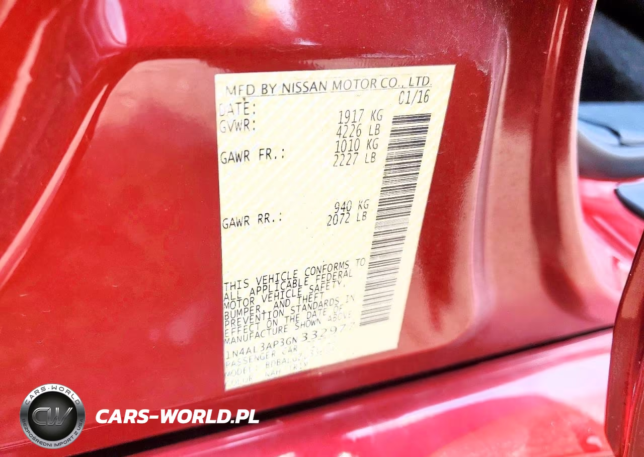 2016 Nissan Altima 2.5 S VIN:1N4AL3AP3GN332977 - 12